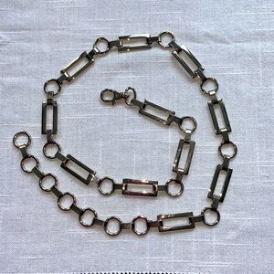 Modern Silver Chain Belt